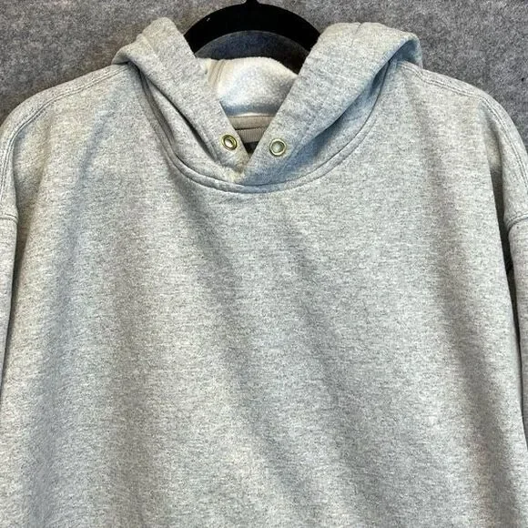 CARHARTT Men’s Hoodie Sweatshirt 3XL Heather Grey Logo Sleeve Loose Fit Pocket - Picture 2 of 14